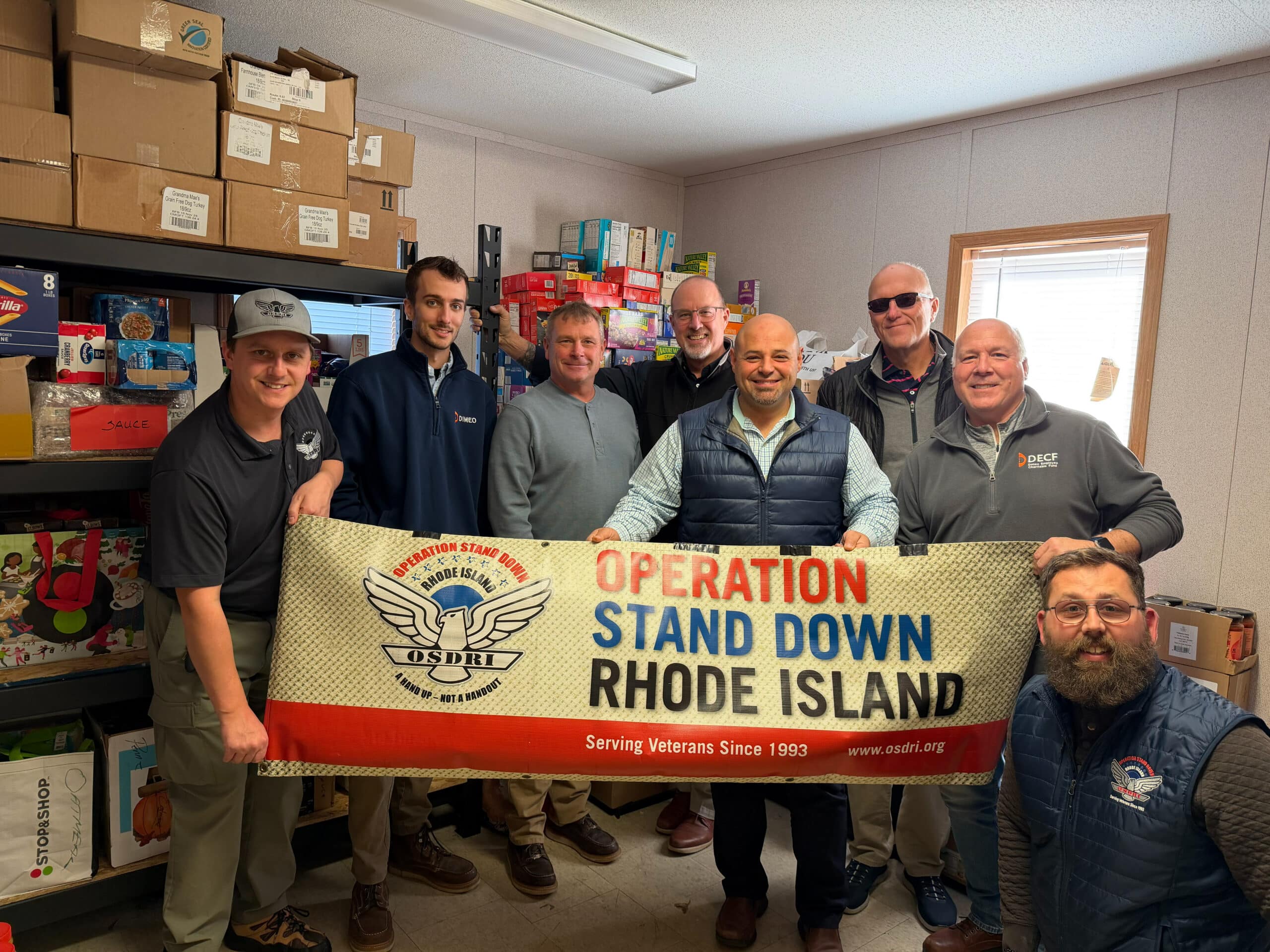 Thanksgiving Basket Donations at Operation Stand Down, Johnston, RI
